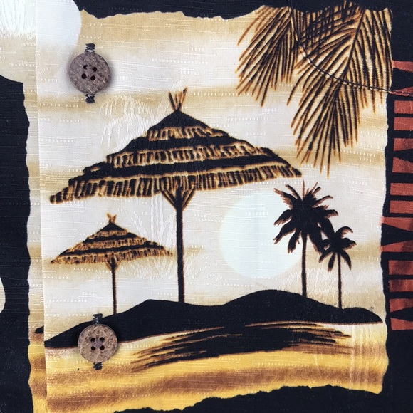 Mens Tommy Bahama Hawaiian Dress Shirt Large - Picture 3 of 6